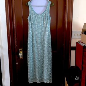 Fully lined sequins maxi dress